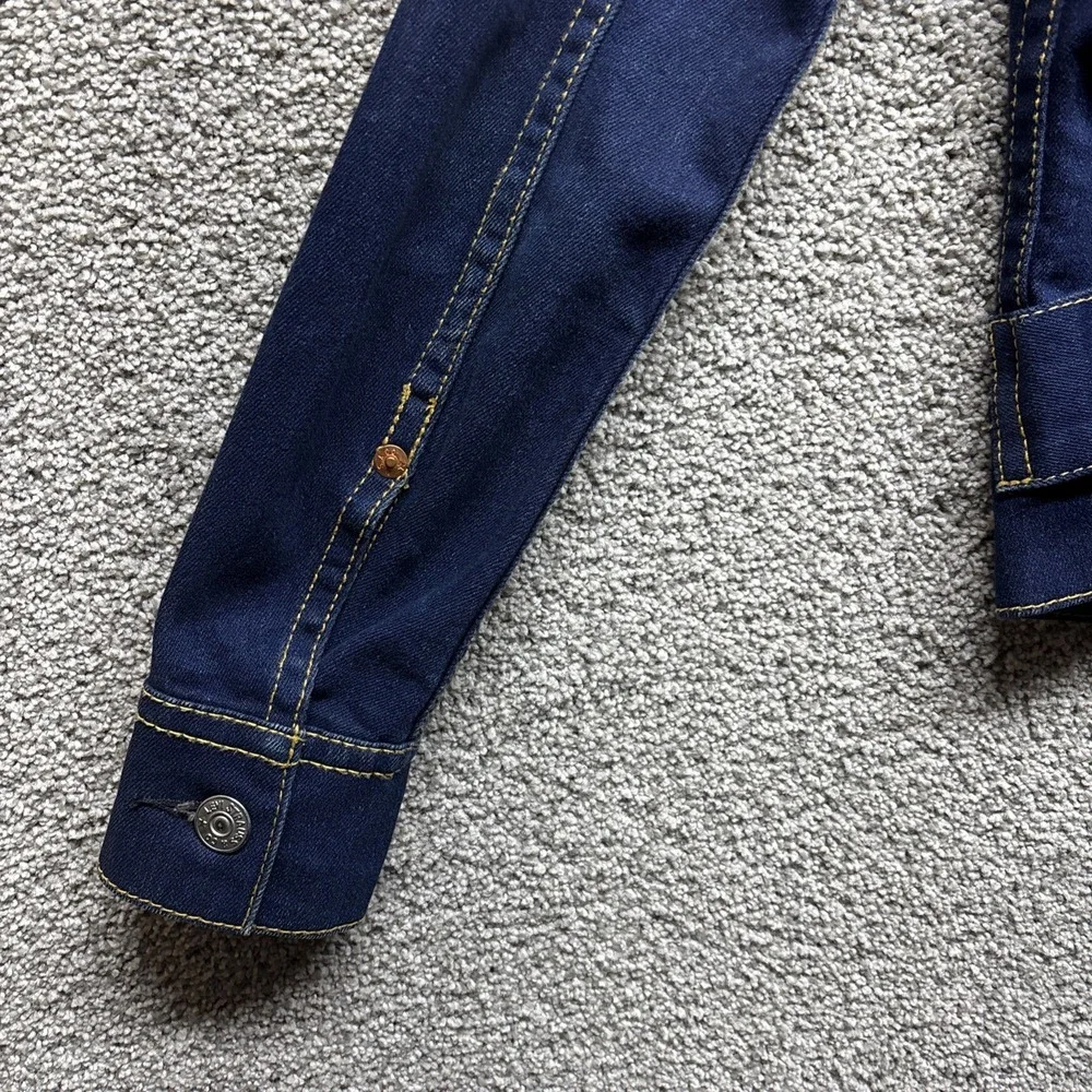 Levi's Denim Vintage‎ Jacket Womens XS Dark Blue Type 1 Iconic Trucker Jacket